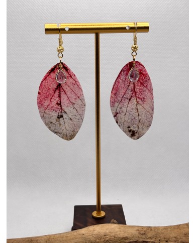 EDICIÓN LIMITADA pendientes artesanos de hoja natural