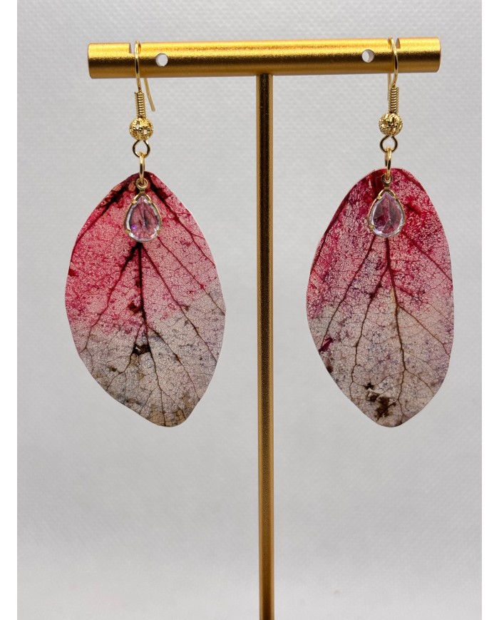 EDICIÓN LIMITADA pendientes artesanos de hoja natural