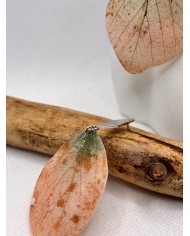 EDICIÓN LIMITADA pendientes artesanos de hoja natural esqueletizada