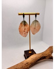 EDICIÓN LIMITADA pendientes artesanos de hoja natural esqueletizada