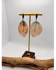 EDICIÓN LIMITADA pendientes artesanos de hoja natural esqueletizada