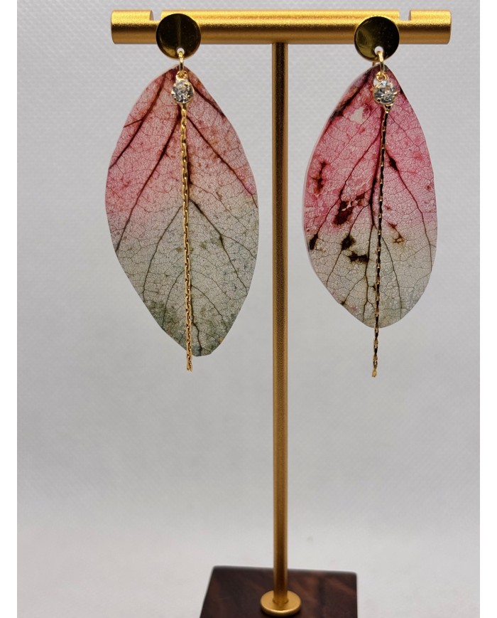 EDICIÓN LIMITADA pendientes artesanos de hoja natural