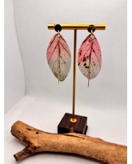 EDICIÓN LIMITADA pendientes artesanos de hoja natural