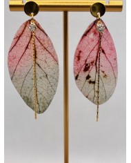 EDICIÓN LIMITADA pendientes artesanos de hoja natural