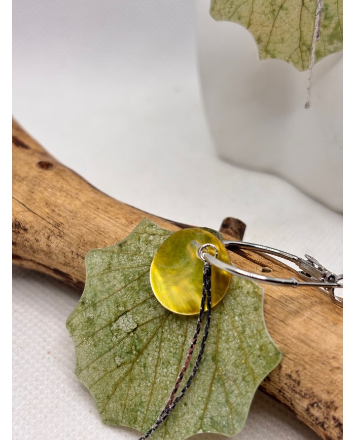 EDICIÓN LIMITADA pendientes artesanos de hoja natural