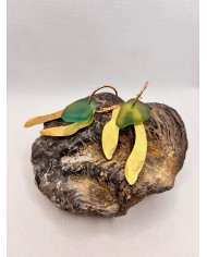 EDICIÓN LIMITADA pendientes artesanos de cristal marino