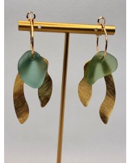 EDICIÓN LIMITADA pendientes artesanos de cristal marino