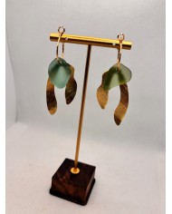 EDICIÓN LIMITADA pendientes artesanos de cristal marino