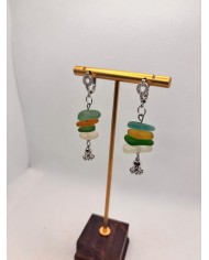 EDICIÓN LIMITADA pendientes artesanos de cristal marino