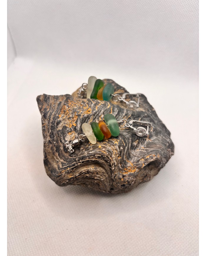 EDICIÓN LIMITADA pendientes artesanos de cristal marino