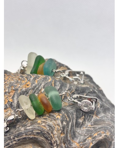 EDICIÓN LIMITADA pendientes artesanos de cristal marino