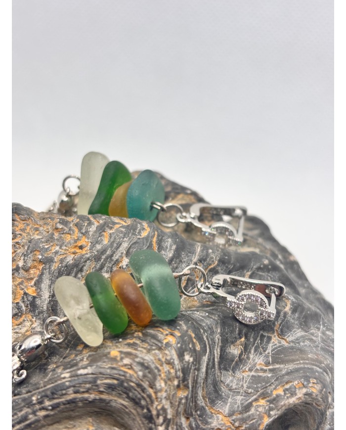 EDICIÓN LIMITADA pendientes artesanos de cristal marino