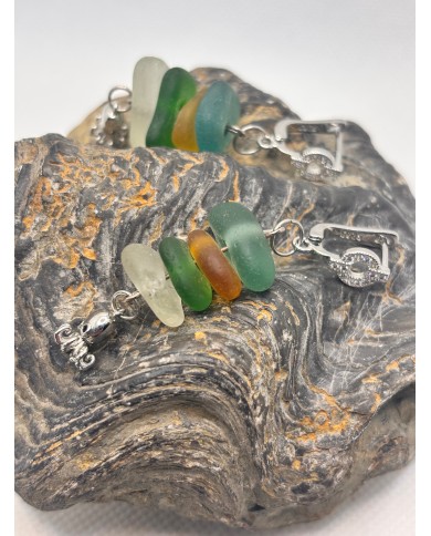 EDICIÓN LIMITADA pendientes artesanos de cristal marino