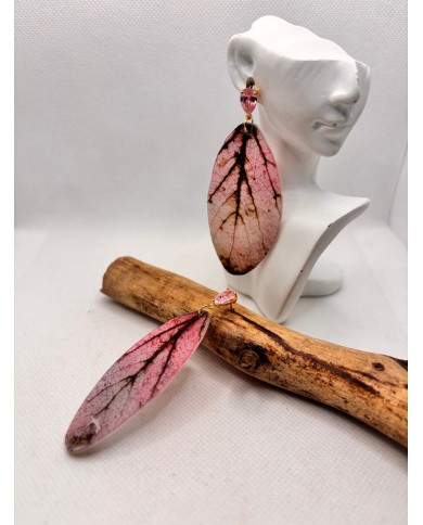 EDICIÓN LIMITADA pendientes artesanos de hoja natural
