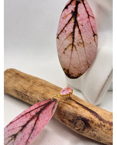 EDICIÓN LIMITADA pendientes artesanos de hoja natural