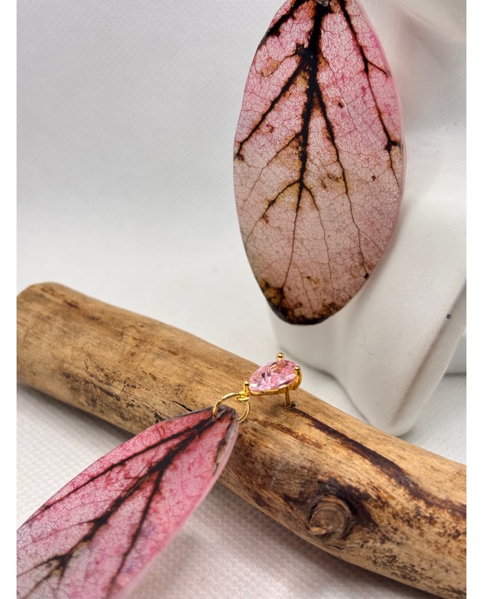 EDICIÓN LIMITADA pendientes artesanos de hoja natural