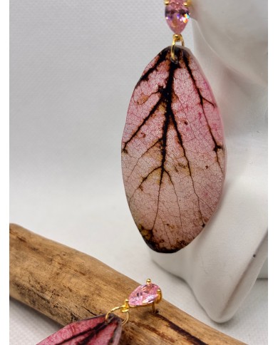 EDICIÓN LIMITADA pendientes artesanos de hoja natural