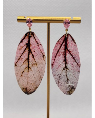 EDICIÓN LIMITADA pendientes artesanos de hoja natural