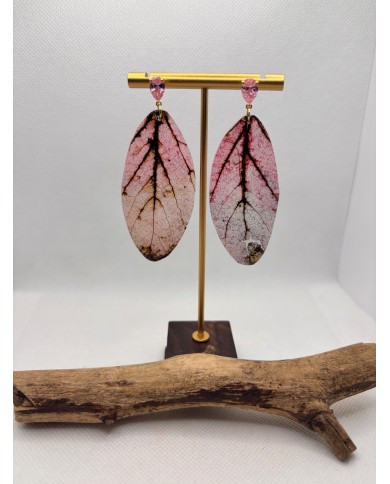 EDICIÓN LIMITADA pendientes artesanos de hoja natural