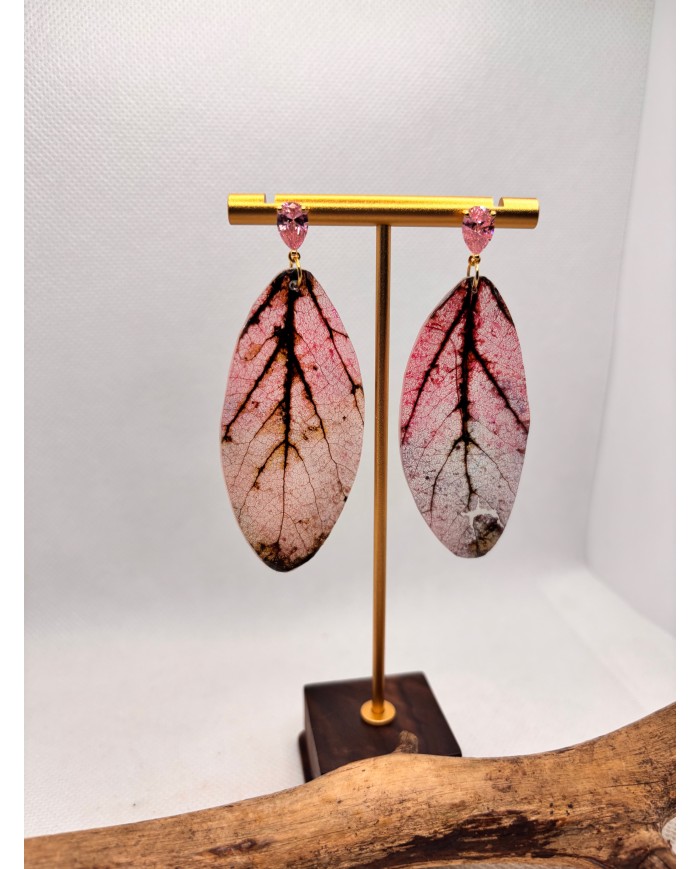EDICIÓN LIMITADA pendientes artesanos de hoja natural