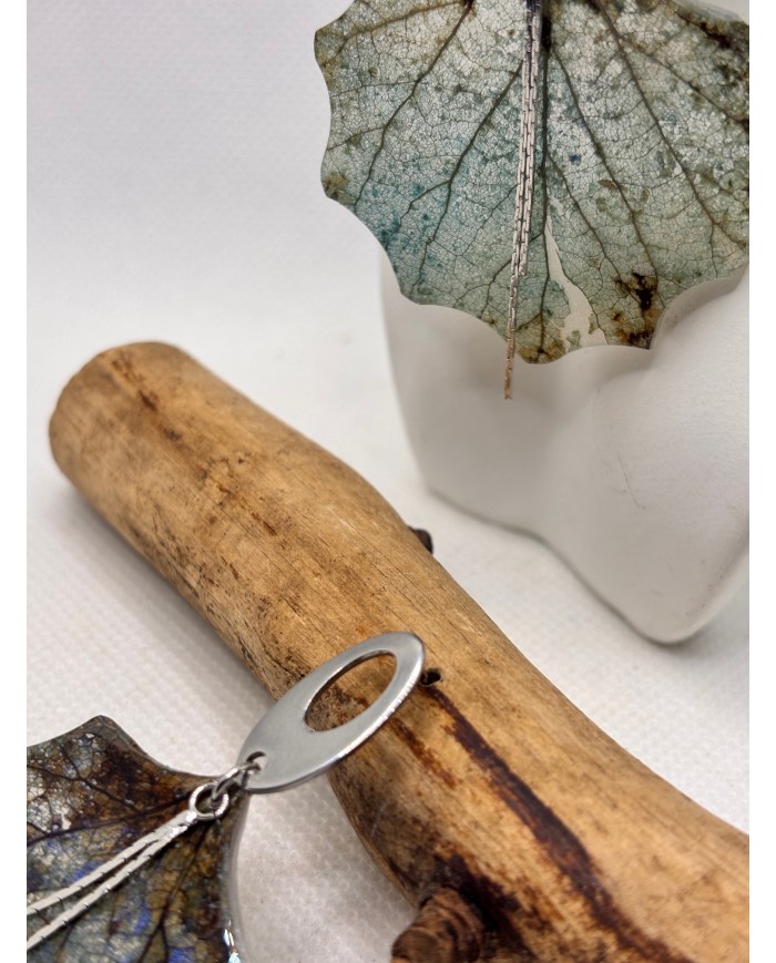 EDICIÓN LIMITADA pendientes artesanos de hoja natural