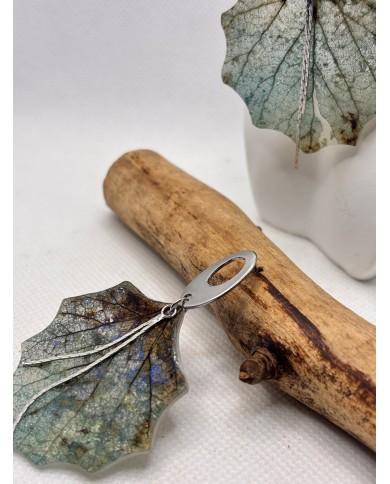 EDICIÓN LIMITADA pendientes artesanos de hoja natural