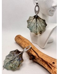 EDICIÓN LIMITADA pendientes artesanos de hoja natural