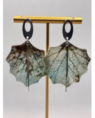 EDICIÓN LIMITADA pendientes artesanos de hoja natural