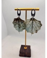 EDICIÓN LIMITADA pendientes artesanos de hoja natural