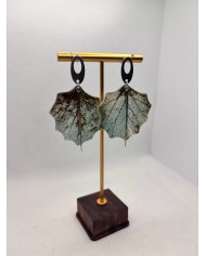 EDICIÓN LIMITADA pendientes artesanos de hoja natural