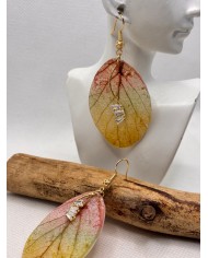 EDICIÓN LIMITADA pendientes artesanos de hoja natural