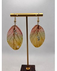 EDICIÓN LIMITADA pendientes artesanos de hoja natural