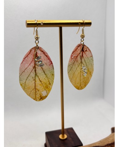EDICIÓN LIMITADA pendientes artesanos de hoja natural