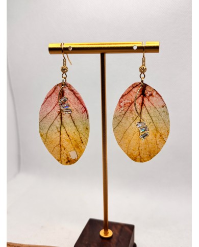 EDICIÓN LIMITADA pendientes artesanos de hoja natural