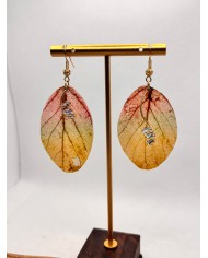 EDICIÓN LIMITADA pendientes artesanos de hoja natural