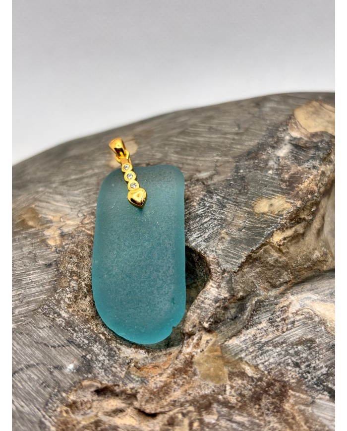 COLGANTE DE CRISTAL MARINO O SEAGLASS