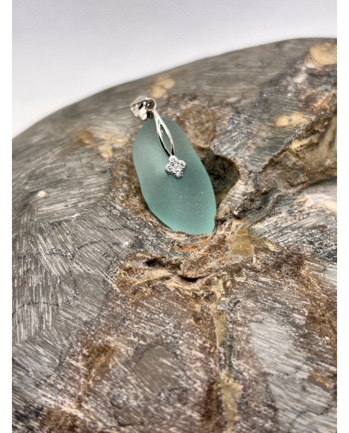 COLGANTE DE CRISTAL MARINO O SEAGLASS