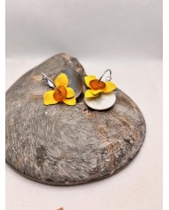 PENDIENTES ARTESANOS DE CRISTAL MARINO