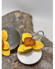 PENDIENTES ARTESANOS DE CRISTAL MARINO