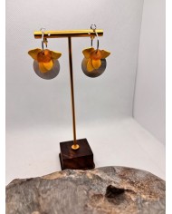 PENDIENTES ARTESANOS DE CRISTAL MARINO