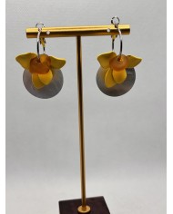 PENDIENTES ARTESANOS DE CRISTAL MARINO