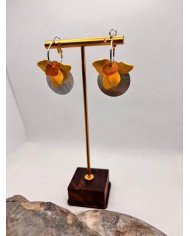 PENDIENTES ARTESANOS DE CRISTAL MARINO