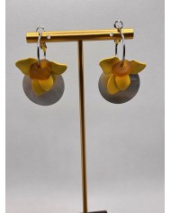 PENDIENTES DE CRISTAL MARINO artesanos