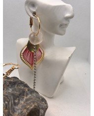 PENDIENTES ARTESANOS DE CRISTAL MARINO