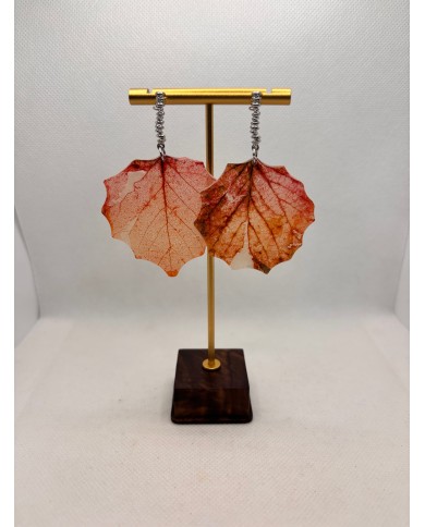 EDICIÓN ESPECIAL pendientes artesanos de hoja natural