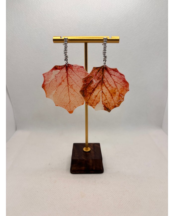 EDICIÓN ESPECIAL pendientes artesanos de hoja natural