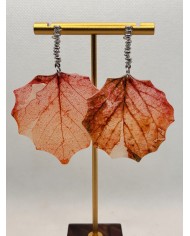 EDICIÓN LIMITADA pendientes artesanos de hoja natural