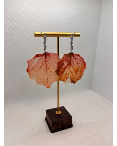 EDICIÓN ESPECIAL pendientes artesanos de hoja natural