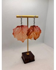 EDICIÓN ESPECIAL pendientes artesanos de hoja natural