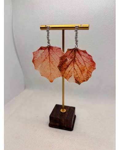 EDICIÓN ESPECIAL pendientes artesanos de hoja natural